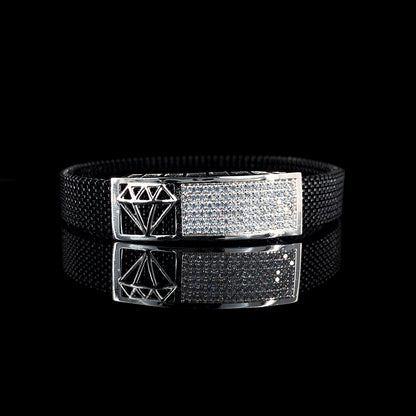 Diamond Accents Luxe Silver Bracelet