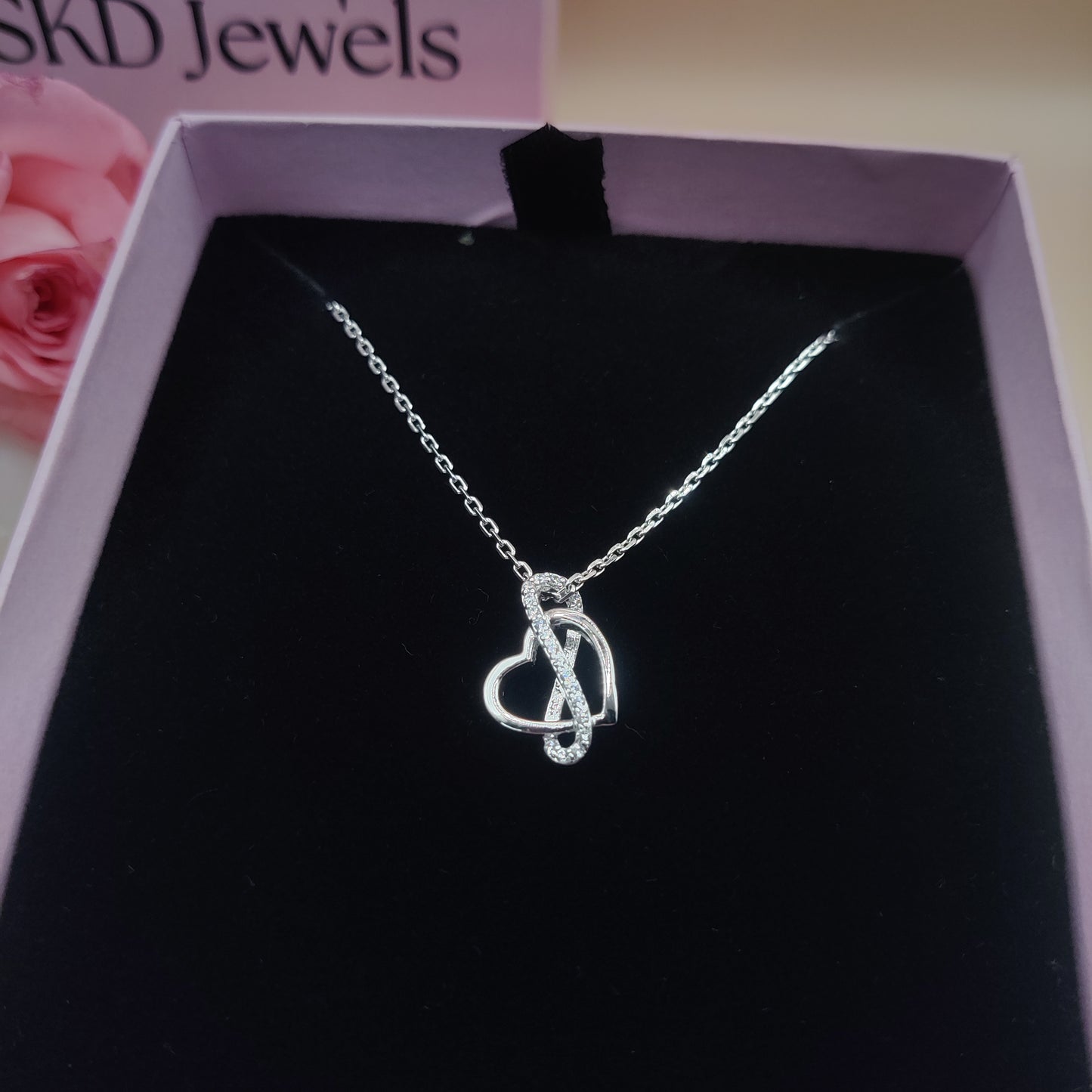 Eternal Infinity Love Silver Pendant Necklace