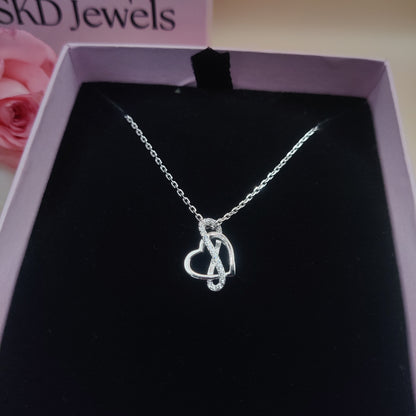 Eternal Infinity Love Silver Pendant Necklace