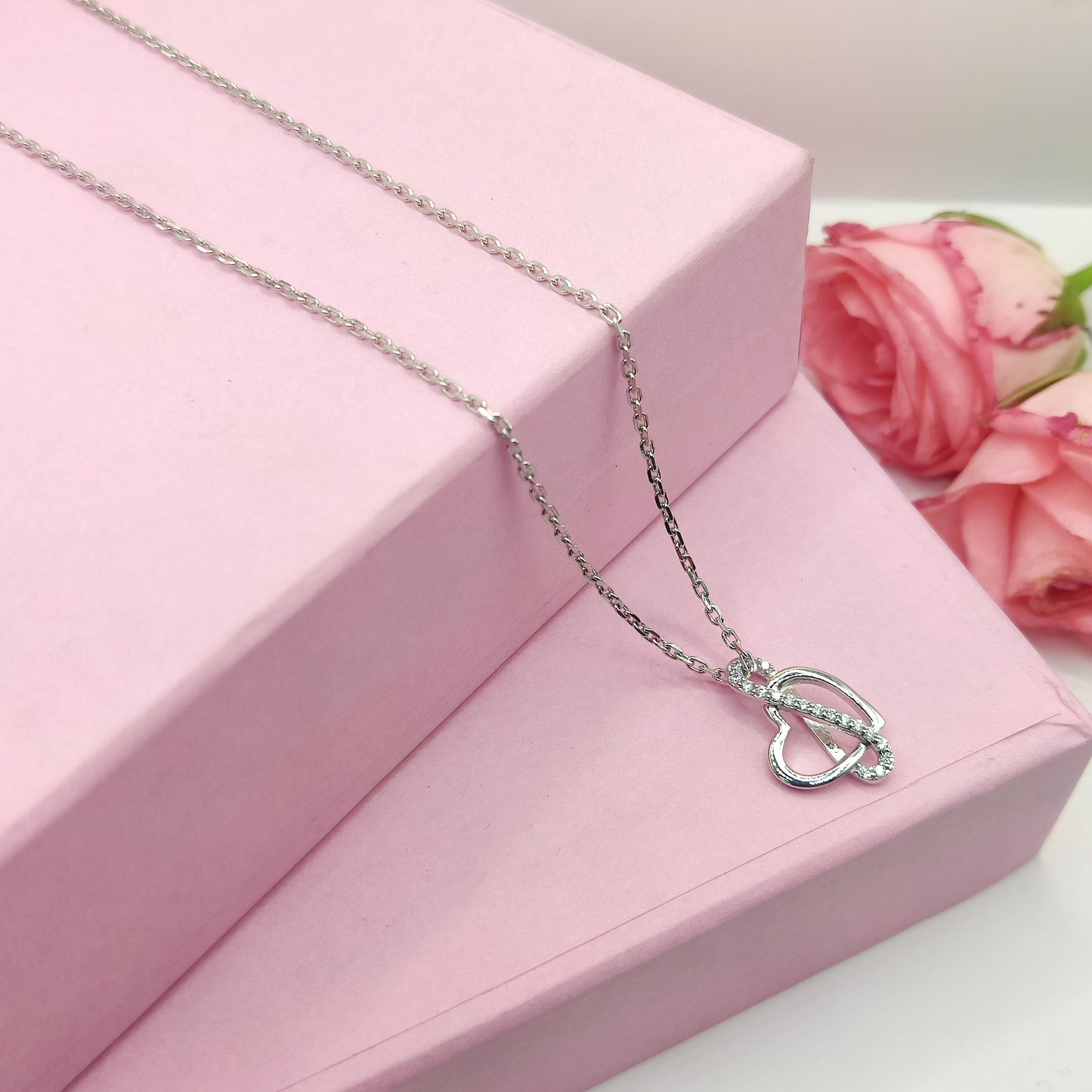 Eternal Infinity Love Silver Pendant Necklace