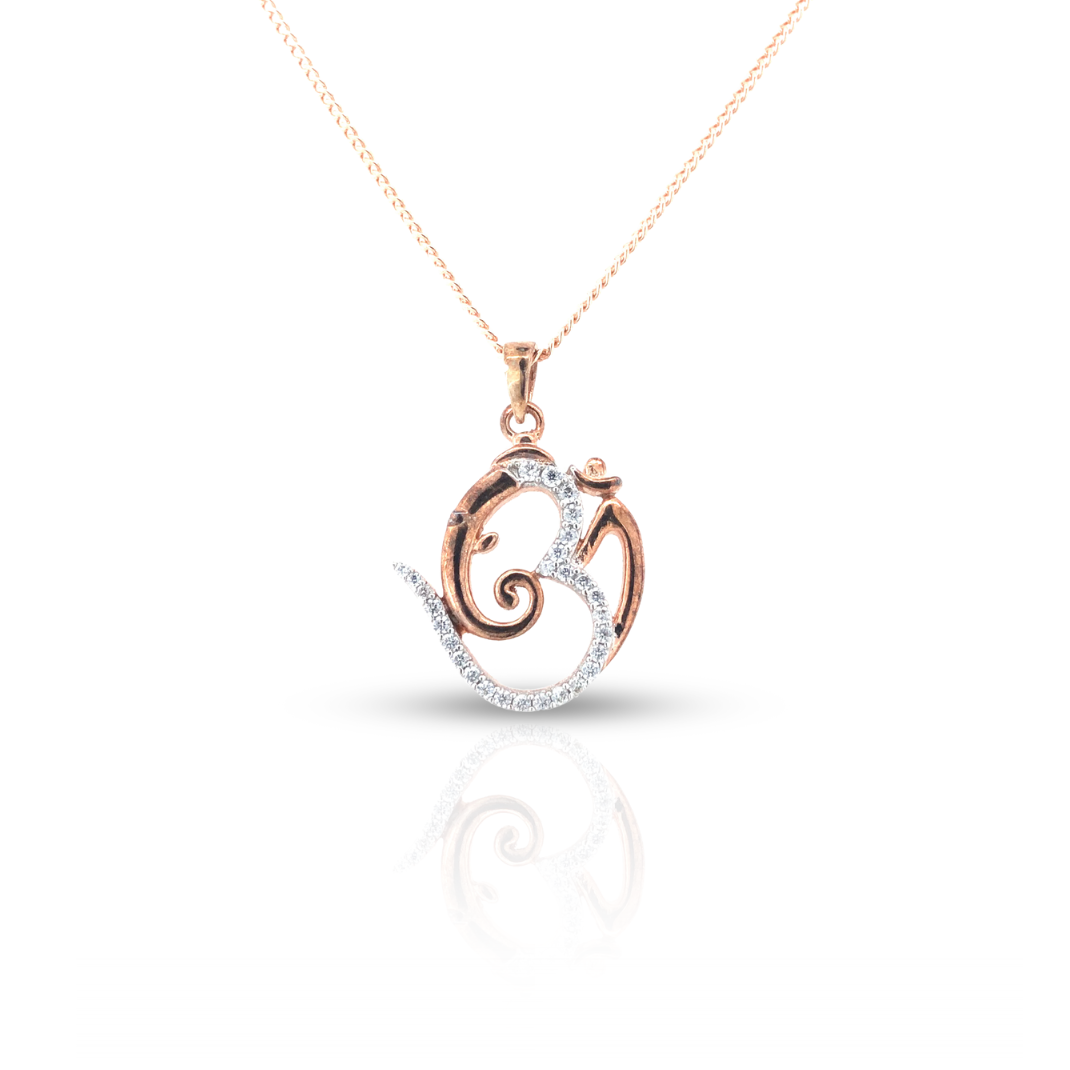 Sophisticated Om Ganesha Divine Silver Pendant Necklace for Women
