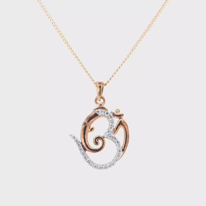 Divine Om Ganesha Silver Pendant – Spiritual Necklace