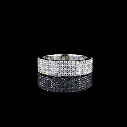 Elegant Circular Motif Silver Ring